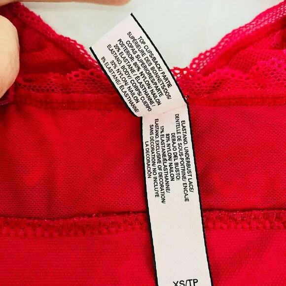 Victoria's Secret Bralette Red Wire Free Soft Band Xsmall - Picture 5 of 6